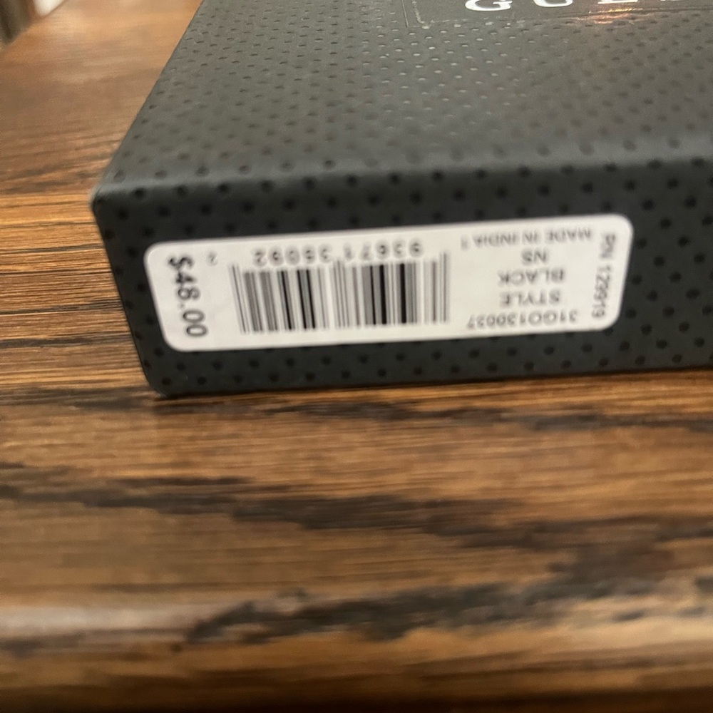 Guess men black wallet